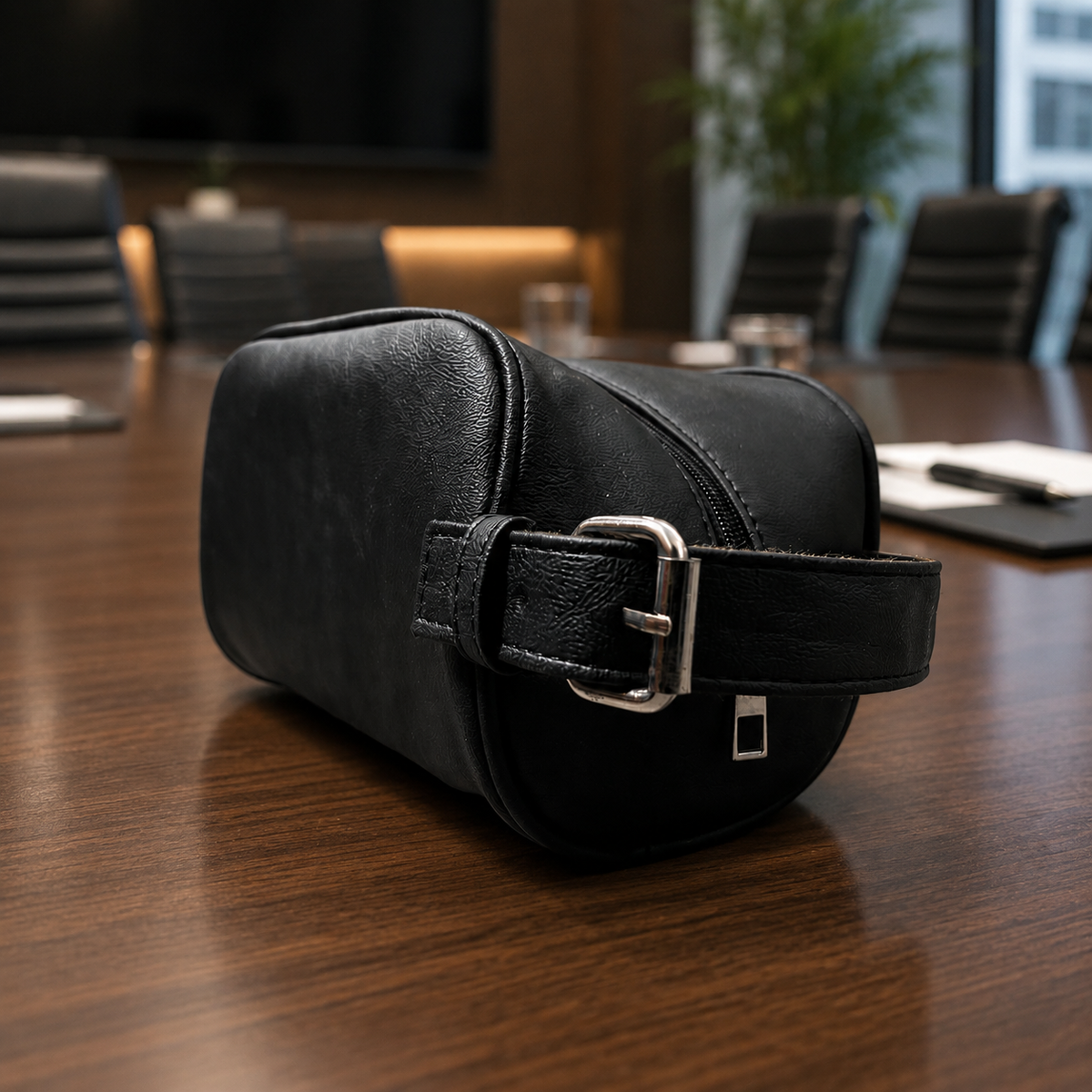 Premium Leather Bag for Men | Travel Dopp Kit & Shaving Organizer