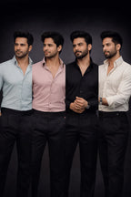 Long Collar Pinstripe Shirt | 4 Classic Colors