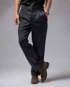 Men’s Black Bootcut Dress Pants – Bootcut Formal Trousers